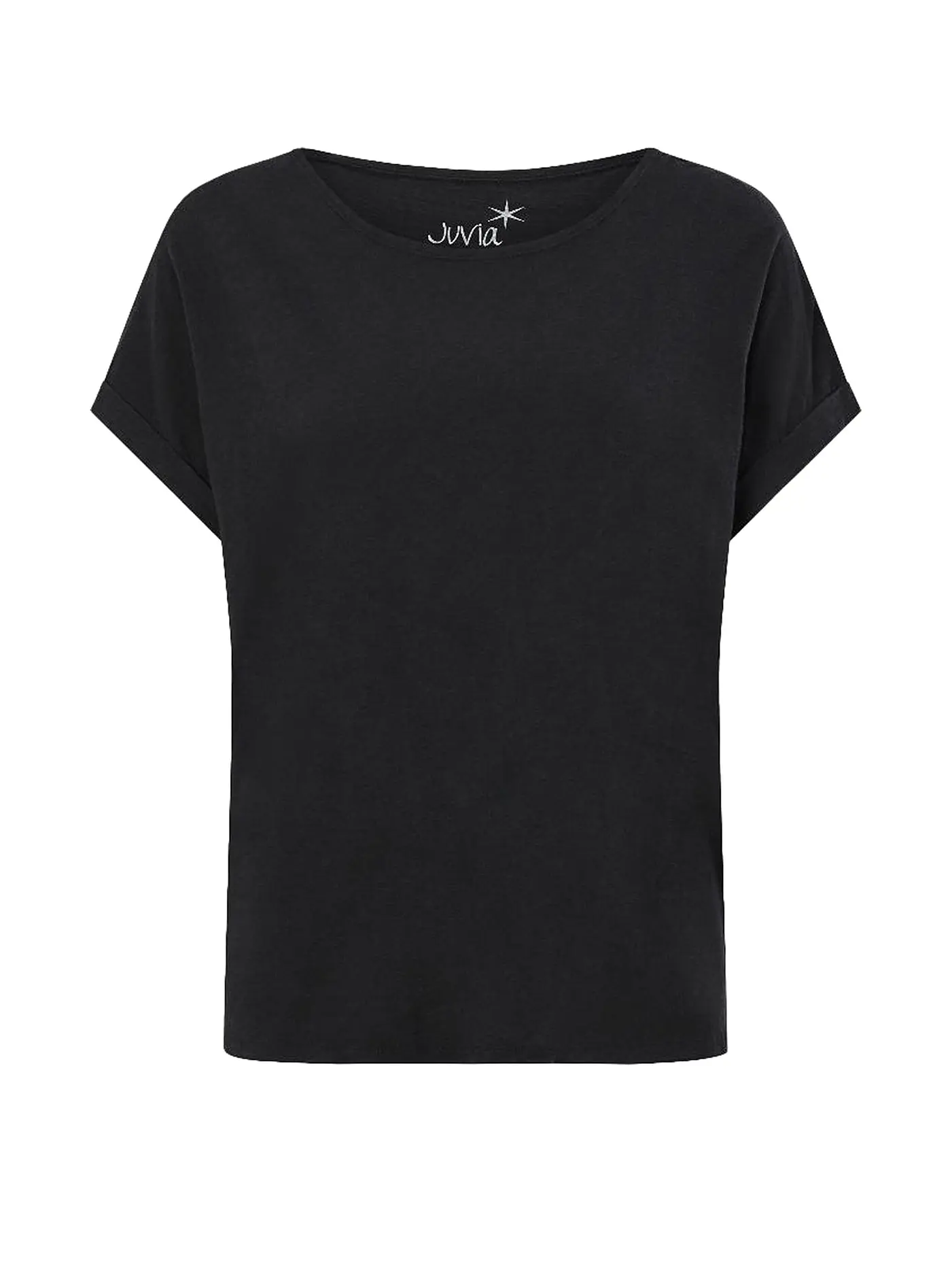 JUVIA | Loungewear Shirt | schwarz